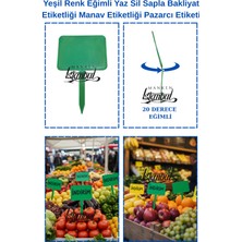Manken İstanbul 20 Adet Açılı Küçük Boy Yaz Sil Sapla Bakliyat Etiketliği Manav Etiketliği Pazarcı Etiketi