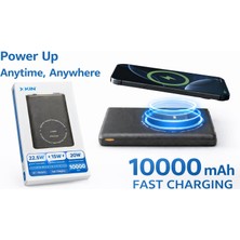 On6 Store Xkın 10000 Mah Manyetik Kablosuz Powerbank | 22.5W Hızlı Şarj | 15W Wireless | Pd 20W Type-C | Magsafe Uyumlu Taşınabilir Şarj Cihazı