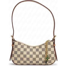 Moda Fiesta Kadın Dama Desenli Omuz Çantası Ayarlanabilir Askılı Günlük Çanta