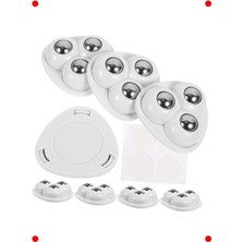 MarkEntegra Yapışkanlı Mini Mobilya Tekerleği - 4'lü Büyük Boy