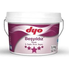 Dyo Beşyıldız Plastik Iç Cephe Boyası 3.5 kg Incekum