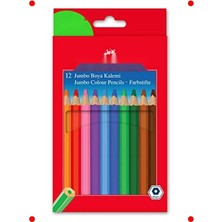 MarkEntegra Jumbo Boya Kalemi 12 Renk, Kalın Uçlu, Çocuklar Için