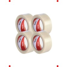 MarkEntegra Şeffaf Koli Bandı 45MM x 100M, Dayanıklı, 4'lü Paket