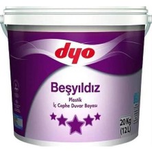Dyo Beşyıldız Plastik Iç Cephe Boyası 20 kg Yeni Yakamoz