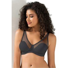 Haye Collection Tül Kaplı Soft D Cup Sütyen Kadın 9200