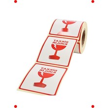 MarkEntegra Kırılır Etiketi - Koli Uyarı Çıkartması (250 Adet)