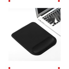 MarkEntegra Ergonomik Bilek Destekli Kaymaz Mouse Pad, Siyah