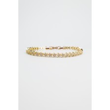 Stella Fortis Yıldız Detaylı Zirkon Taşlı Altın Kaplama Kadın Bileklik – Zarif ve Işıltılı Tasarım