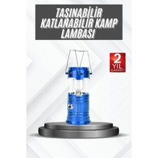 Hsc Bilişim Kamp Lambası Güneş Enerjili LED Lamba Işıldak Şarjlı Özellikli