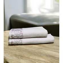 Nurpak Gülizar %100 Pamuklu Banyo Havlu Takımı 50X90 ve 90X150 Havlu