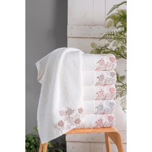 Fiesta Bambu 30X50 cm Süzine Bürümcük 3 D Nakışlı 6 Lı Mutfak Havlusu
