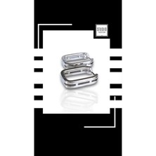 Studio Fashion 1988 Kadın Silver Gümüş Vıp Çelik Premium Rodyum Kaplama Kararmaz Kuyumcu Işçiliği Delikli Halka Küpe