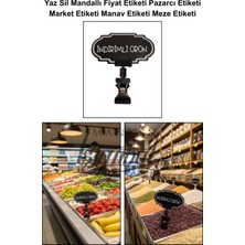 Manken İstanbul 10 Adet Yaz Sil Bulut Mini Boy Mandallı Fiyatlık Etiketi Pazarcı Etiketi Market Etiketi Manav Etiketi