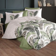 Bigelal Ranforce Nevresim Takımı Çift Kişilik Hena V2 Yeşil