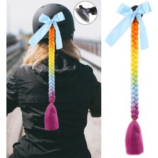 Bigelal Motosiklet Kaskı Örgülü At Kuyruğu / ACM22