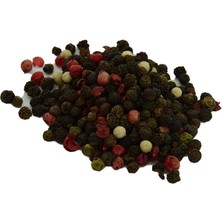 Bigelal Saf Doğal Tane Kırmızı Yeşil Beyaz Karabiber Karışımı 100 gr Paket