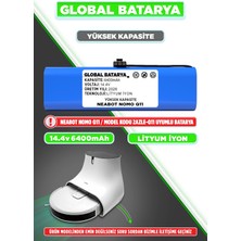 Global Batarya Neabot Nomo Q11 Uyumlu Akıllı Robot Süpürge Bataryası 14.4V 6400MAH Li-Ion Pil (Yüksek Kapasite)