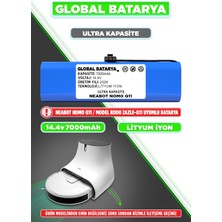 Global Batarya Neabot Nomo Q11 Uyumlu Akıllı Robot Süpürge Bataryası 14.4V 7000MAH Li-Ion Pil (Ultra Kapasite)