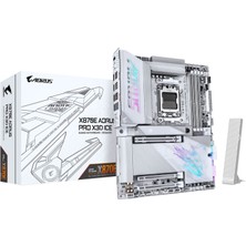Gigabyte X870E Aorus Pro X3D Ice Wıfı-7 Am5 Ddr5 9000MHZ (Oc) Atx Gaming (Oyuncu) Anakart
