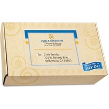 Mürekkep Püskürtmeli Yazıcılar Için Mat Buzlu Şeffaf Tam Sayfa Etiketleri, 8,5 Inç x 11 Inç, 25 Etiket (8665)