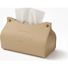 Masa Üstü Deri Peçetelik – Şık ve Dayanıklı Servis Peçete Tutucu, Mutfak, Yemek Masası, Banyo ve Ofis Kullanımı Için Dekoratif Deri Peçete Kutusu (Sütlü Kahve)