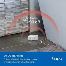 CINARSTORE T300, Akıllı Su Sızıntı Algılama Sensörü, IP67 Su Geçirmez, Anlık Uygulama Bildirimi, 90DB&APOS;YE Kadar Alarm, Damlama ve Sızıntı Uyarısı