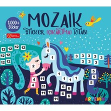 Bigelal Mozaik Sticker Çıkartma Kitabı - Turkuaz