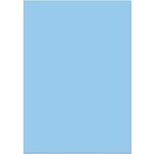 A5 Karton Kapaklı Bloknot, Pastel Serisi, 80 Yaprak, Düz, Bebek Mavisi