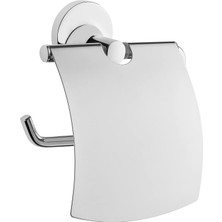 Base 300 A44112 Tuvalet Kağıtlığı, Kapaklı Krom