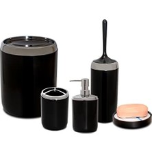 Lima Xl Krom Dekorlu Seti/siyah