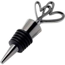 Çift Kalpli Yeniden Kullanılabilir Dekoratif Yağ Içecek ve Şarap Şişesi Tıpası