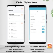 CINARSTORE 100 Db Akıllı Siren (,smart Life, ZIGBEE2MQTT Uyumlu)