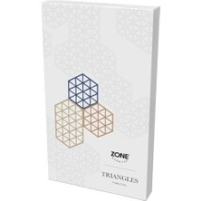 CINARSTORE Üçgen Nihale Isıya Dayanıklı, Silikon Altlık, Tencere ve Tavalar Için Dekoratif Altlık, Bulaşık Makinesinde Yıkanabilir, 2 Adet 16 x 14 cm ve 1 Adet 24 x 14 cm