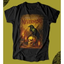Butişört 'edgar Allan Poe's - Nevermore - The Raven'  Baskılı 'regular-Fit' Unisex Tişört