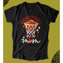 Butişört 'basketball Mom - Basketbol - Nba - Comics'  Baskılı 'regular-Fit' Unisex Tişört