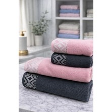 Özdilek Snazzy Best Set (Hamam Takımı) Antrasit-Pembe