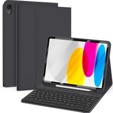 Alstrap Samsung Galaxy Tab S9 Fe Plus /s9 PLUS/S10 Plus Uyumlu Uyumlu Kalemlikli Klavyeli Tablet Kılıfı