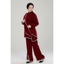 Newco Kadın Camel Pantolon Tunik Ikili Tesettür Çoban Dikişli Takım