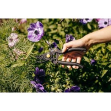 CINARSTORE Bypass Bıçaklı Budama Makası, Kesme Çapı: 2,6 Cm, Yapışmaz Kaplamalı Yüksek Kaliteli Çelik Bıçaklar, Uzunluk: 22,5 Cm, Siyah/turuncu, Pro, P90, 1001530