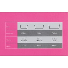 Fresco 3'lü Saklama Kabı Seti, Cam, 1150 cc