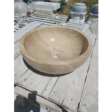 taş Trevertan Çanak Dışı Patlatma Lavoba