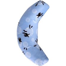 Seyahat Boyun Yastığı Ortopedik Araba Otobüs Uçak Yolculuk Yastığı Koyun Desen 30 x 10 Kurtçuk Yastık Koyun