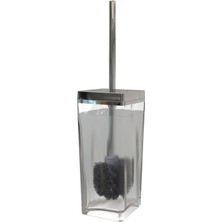 Biga Wc Fırça Şeffaf-Krom