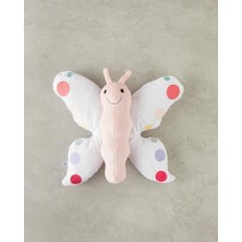 Butterfly Bebe Dekoratif Kırlent 40 cm Beyaz