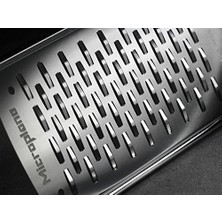 CINARSTORE Microplane Serisinden Sert Peynir, Elma, Havuç, Kabak ve Çikolata Için 2 Yollu Kesme Mutfak Rendesi Paslanmaz Çelik Siyah Sert Peynir, Elma, Havuç, Kabak ve Çikolata Için