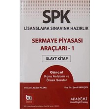 CINARSTORE Spk Yeni Adıyla Spf Lisanslama Sınavına Hazırlık - Sermaye Piyasası Araçları 1: Düzey 1-2-3, Türev - Slayt Kitap