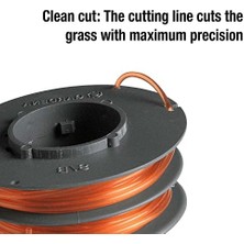 CINARSTORE Gardena Yedek Misina Makarası: Turbo Çalı Kesiciler, Elektrikli Tırpanlar, Çim Biçme Makineleri Için Değiştirilebilir Misina Makarası (5372-20) Gri, Turuncu