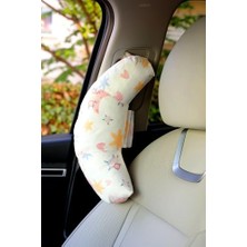 Seyahat Boyun Yastığı Ortopedik Araba Otobüs Uçak Yolculuk Yastığı Yıldız Desen 30 x 10 Kurtçuk Yastık Yıldız