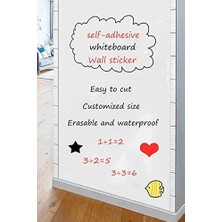 Beyaz Kendinden Yapışkanlı Rulo Yazı Tahtası Silinebilen Board 45X200CM 1430