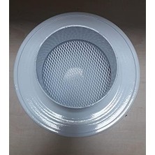 CINARSTORE Temmenfez Fan Menfezi Mutfak Aspiratör Çıkışı Rüzgar Önleyici Terekli Iç Çap 100 mm Beyaz (Beyaz)